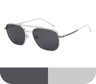 Buy John Jacobs Silver Stainless Steel Square Sunglasses Online