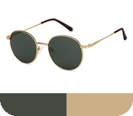 Buy Gold Brown Full Rim Round Vincent Chase The Metal Edit VC